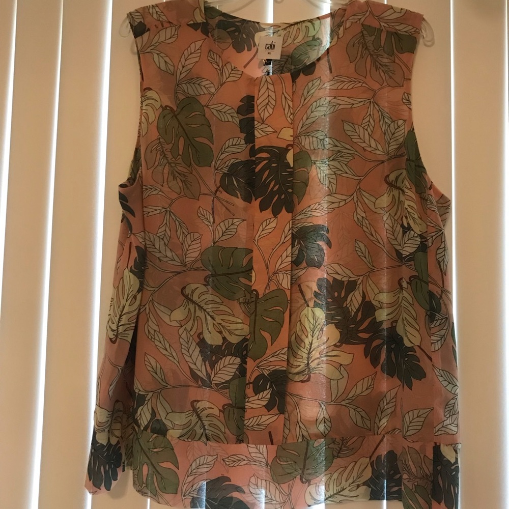 Cabi tropical blouse XL